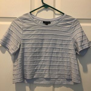 Baby blue crop top